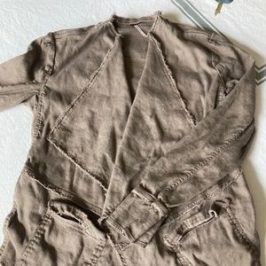 Free People Linen Spring Jacket Blazer XS